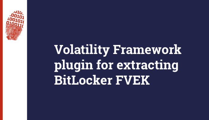 bitlocker: Volatility Framework plugin for extracting BitLocker FVEK