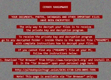 Cerber ransomware