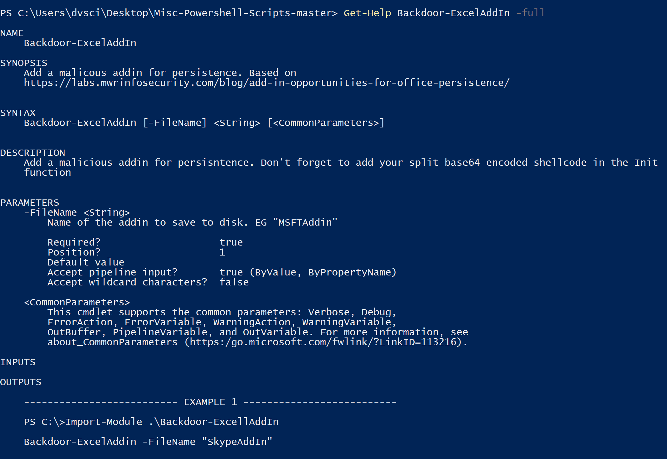 Powershell desktop