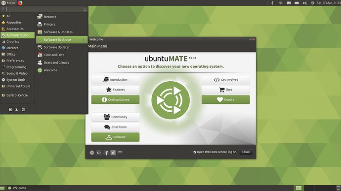 Ubuntu MATE 18.04 LTS