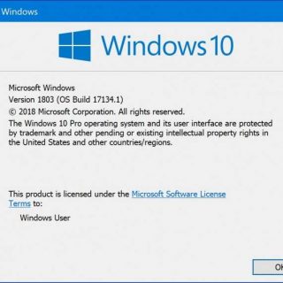Windows 10 Insider Preview Build 17134