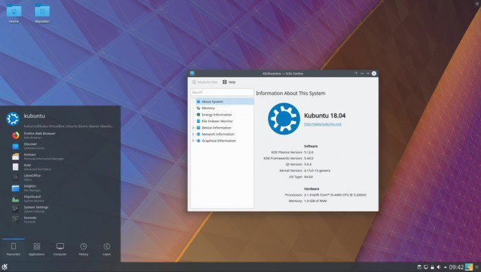 Kubuntu 18.04 LTS