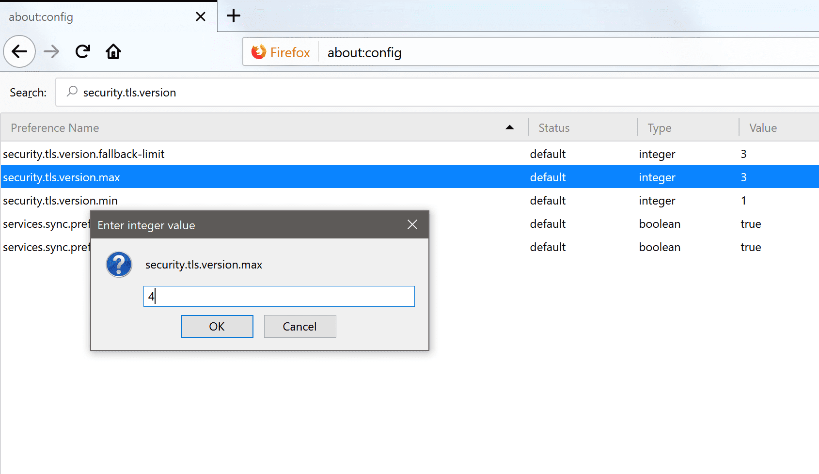 Firefox TLS 1.3