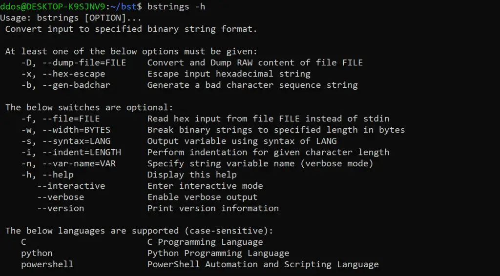 Binary String Toolkit