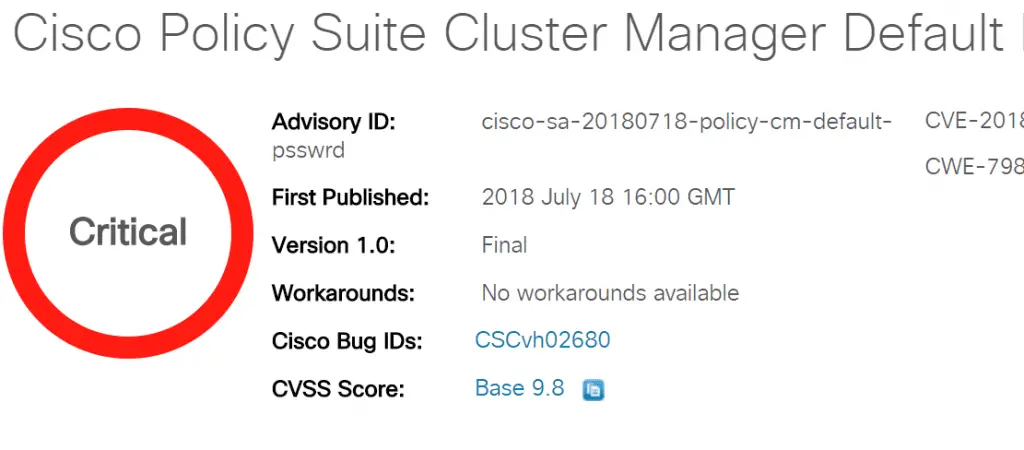 Cisco Policy Suite Cluster Manager