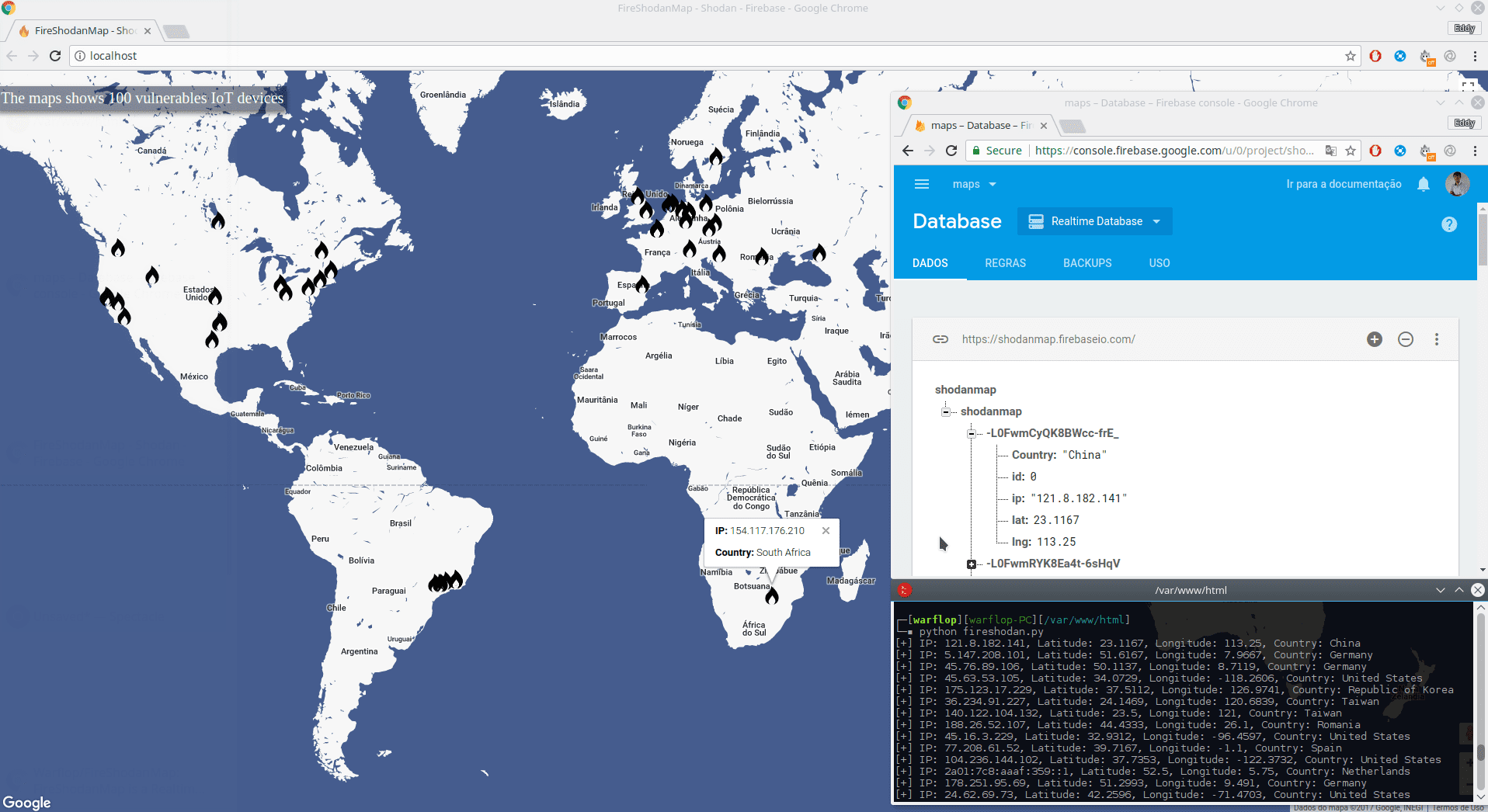 FireShodanMap