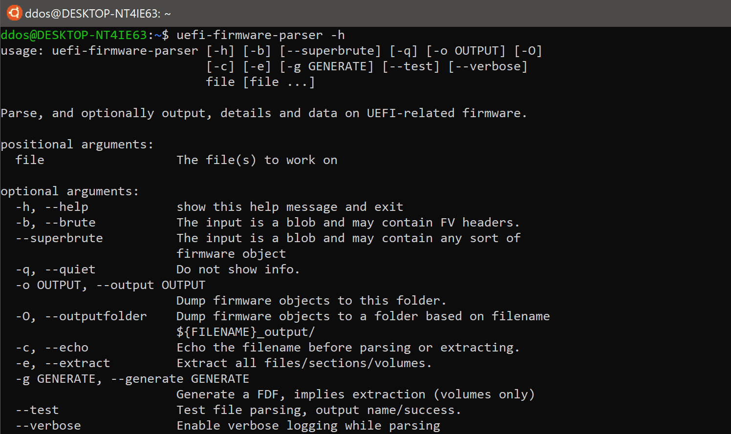 UEFI Firmware Parser