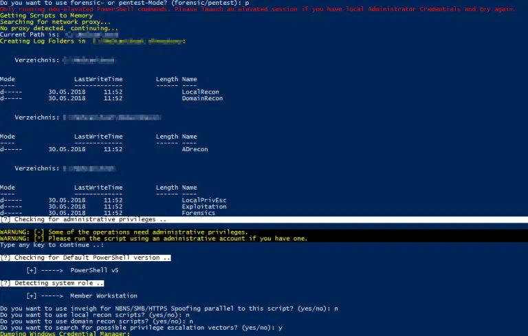 Automation for internal Windows Penetration Testing