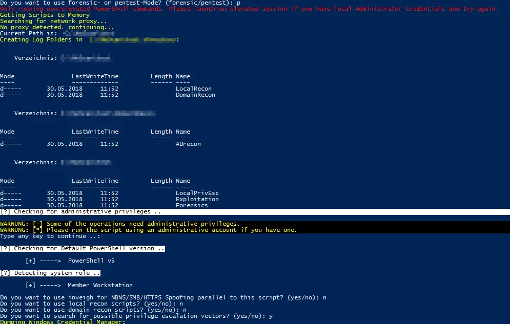 Automation for internal Windows Penetration Testing