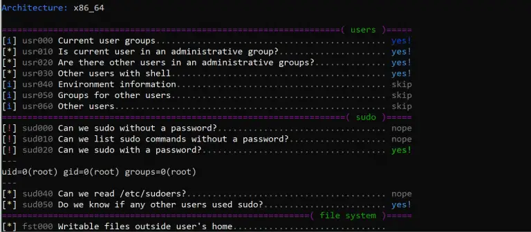 Linux enumeration tools