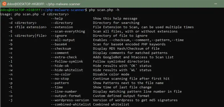 PHP malware scanner