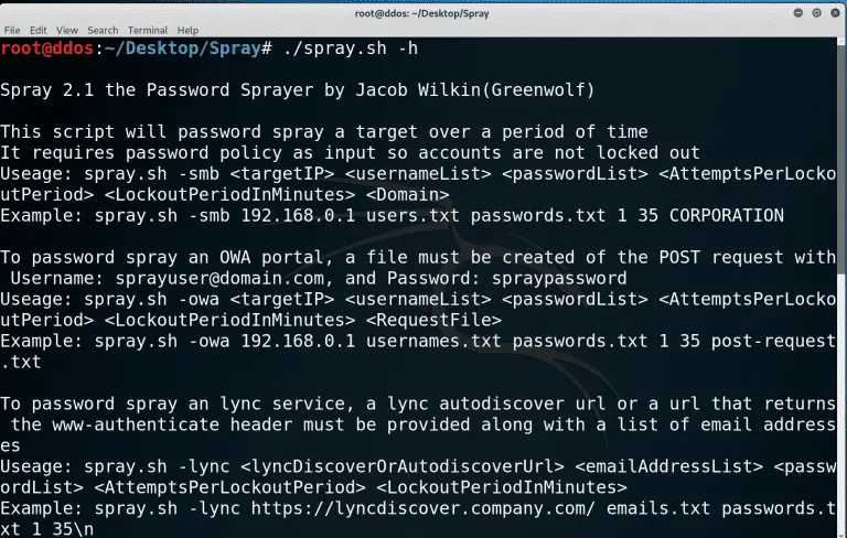 Password Spraying tool