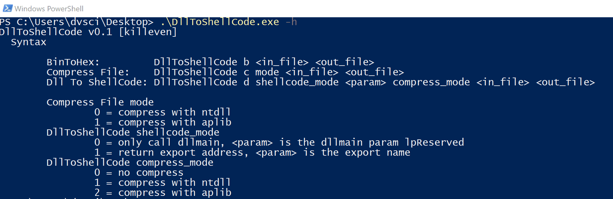 dll to shellcode