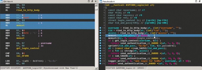 synchronizes disassembler