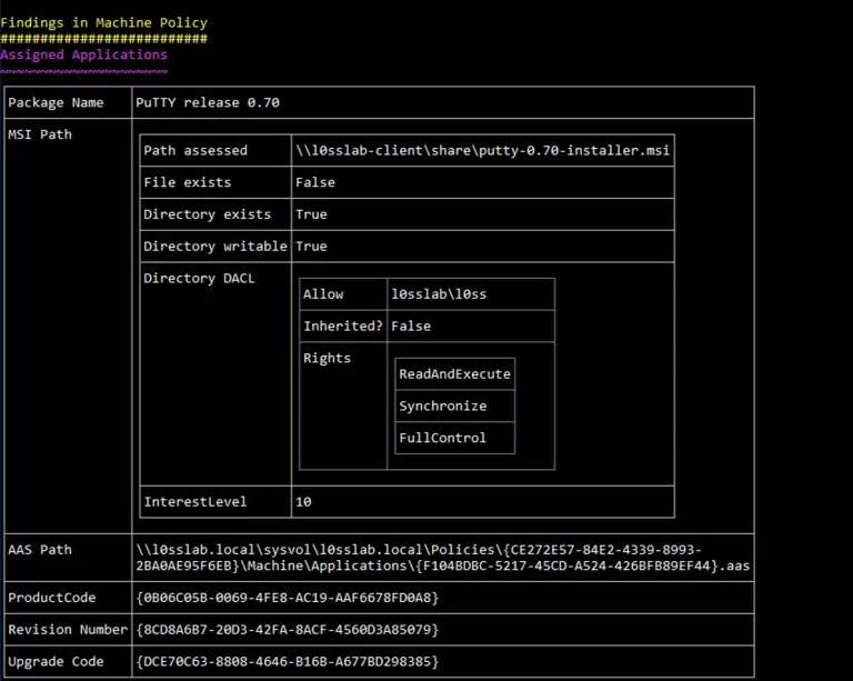 Find vulnerabilities AD Group