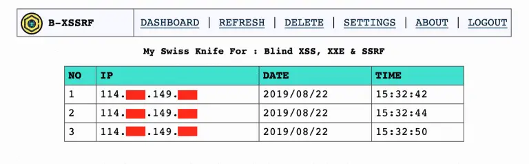 Blind XSS