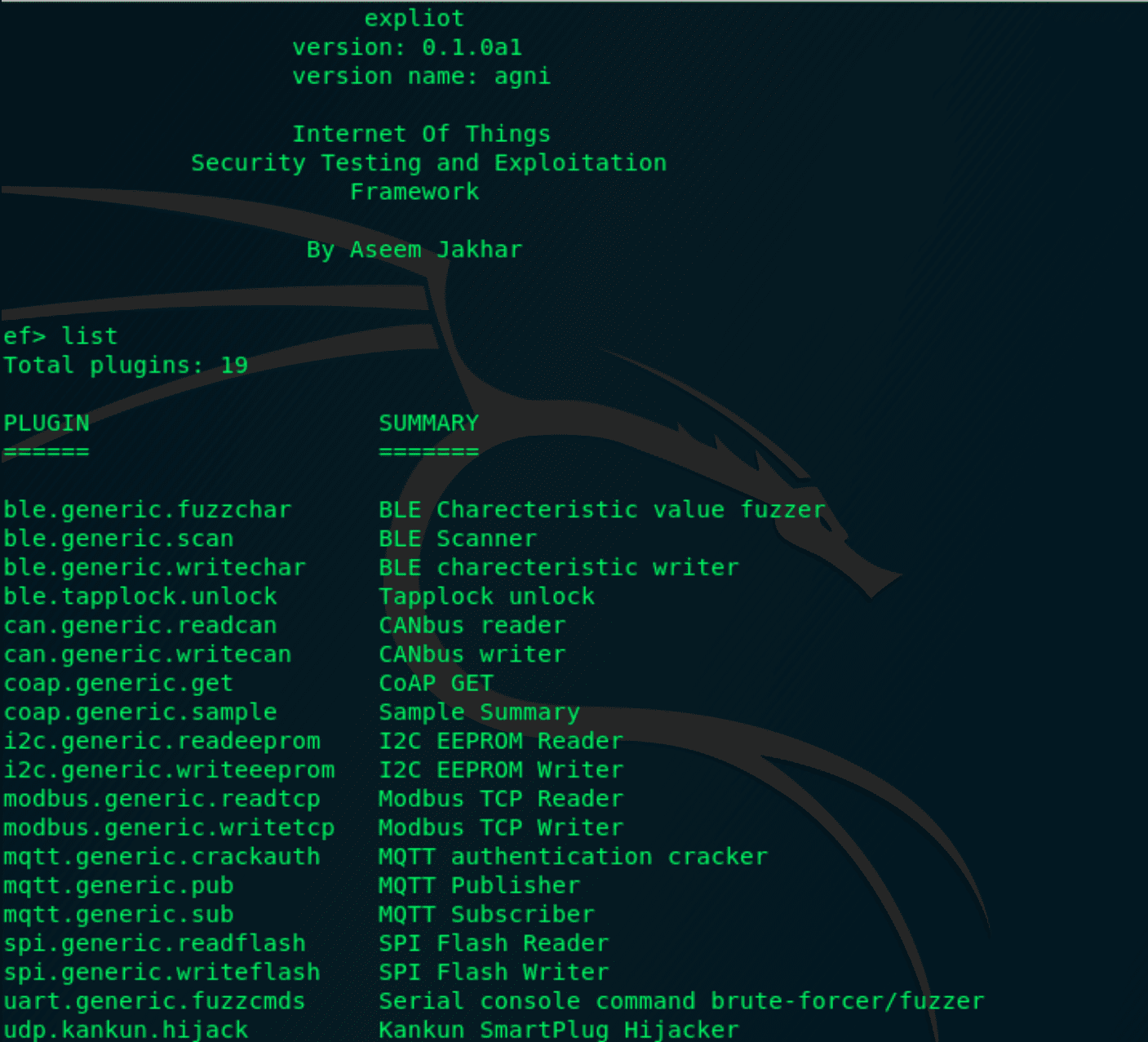 Internet Of Things Exploitation Framework