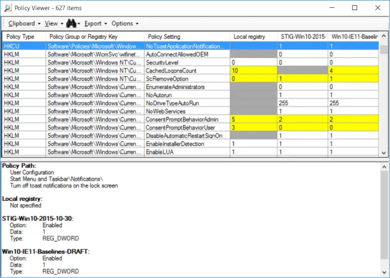 Hardening Assessment PowerShell Script