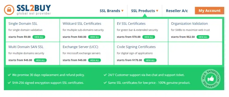 Cheapest SSL Certificate Provider