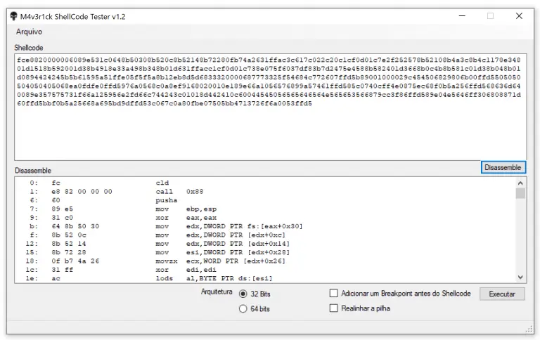 test windows shellcodes