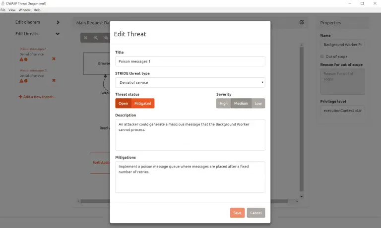 OWASP Threat Dragon