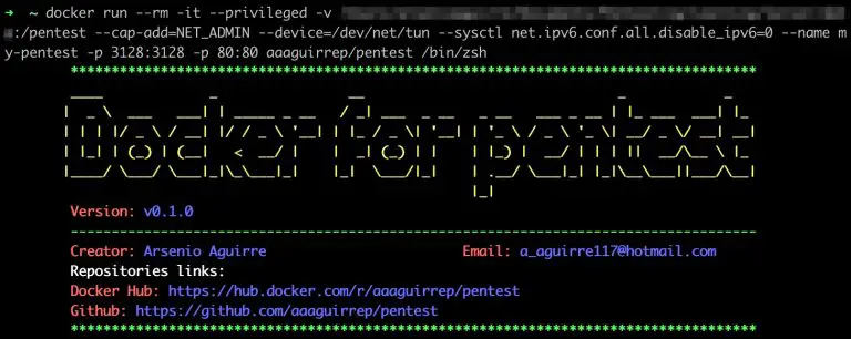 Docker for pentest