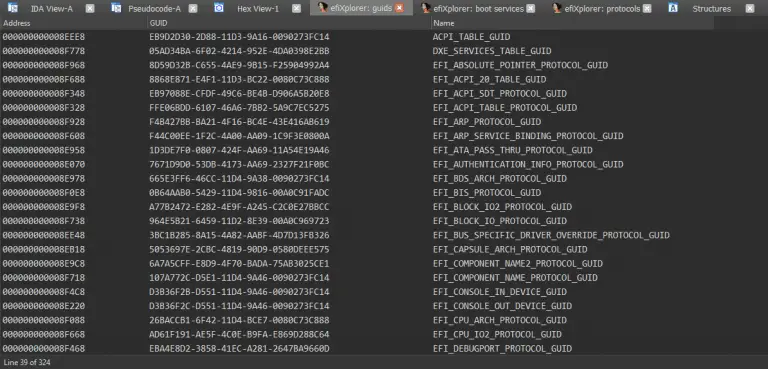 UEFI firmware analysis