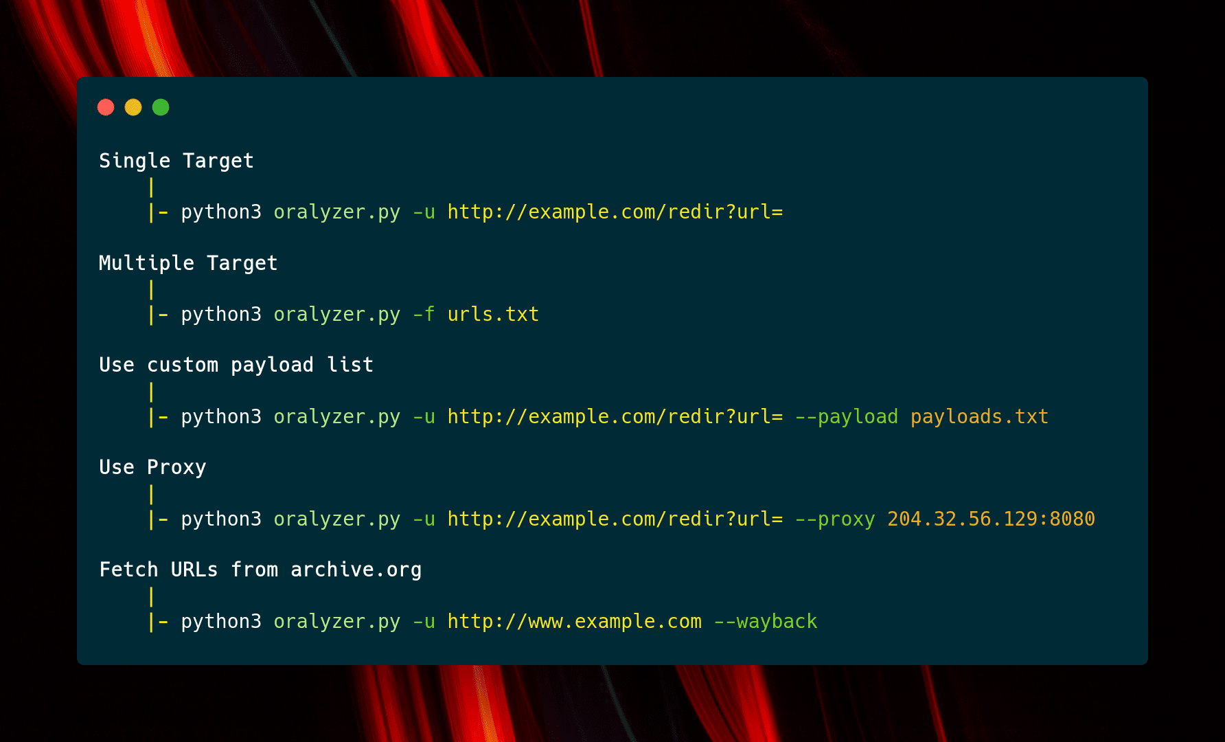 Open Redirection Analyzer