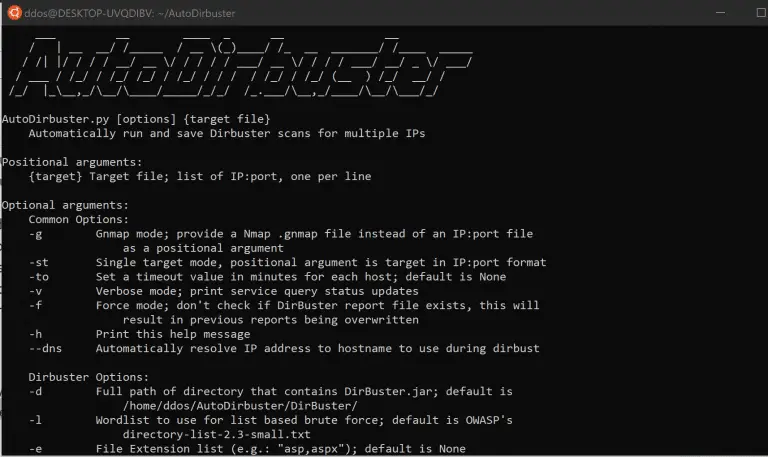 AutoDirbuster