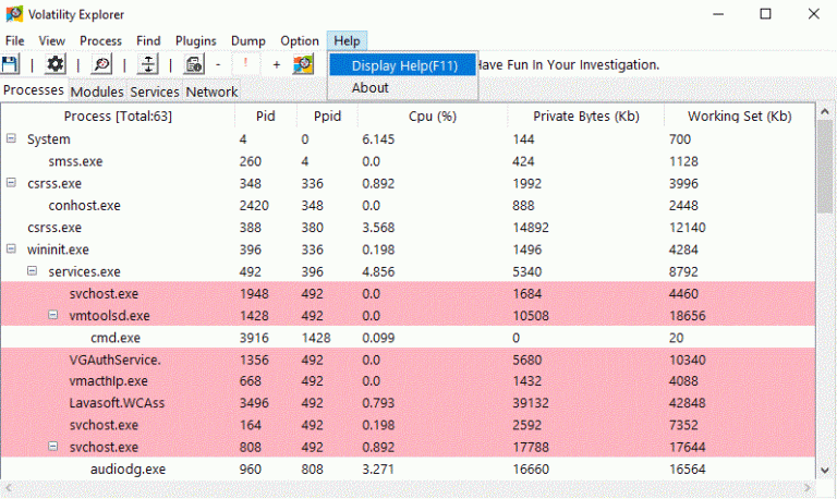 Volatility 3 Explorer