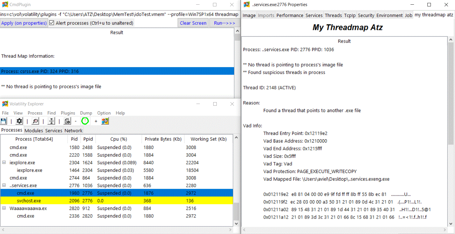 Volatility 3 Explorer