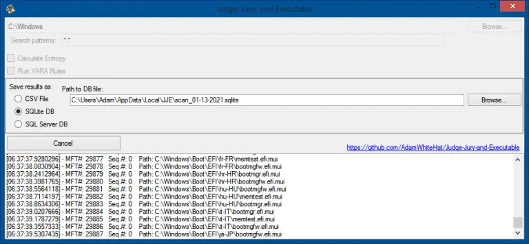 Threat Hunting Forensics Tool