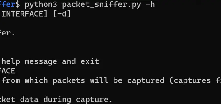 Network Packet Sniffer