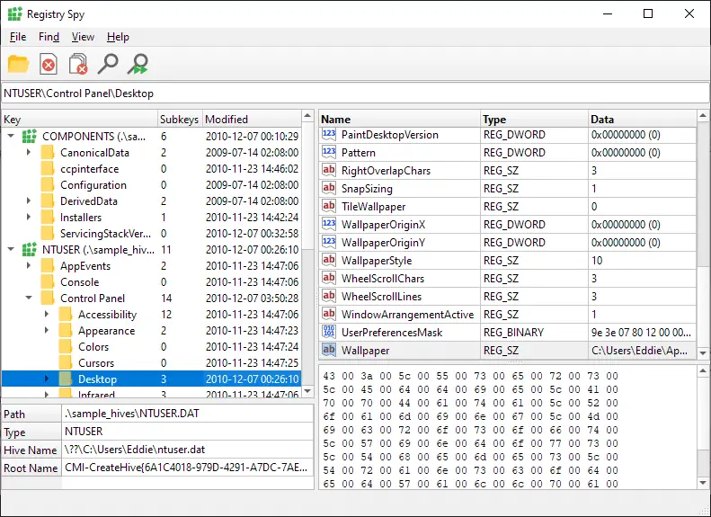 Windows Registry Browser