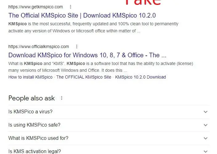 Malicious KMSPico installers