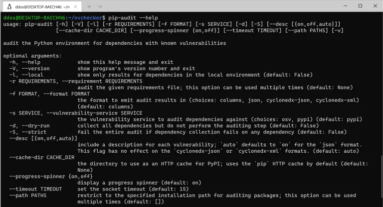 scanning Python environments