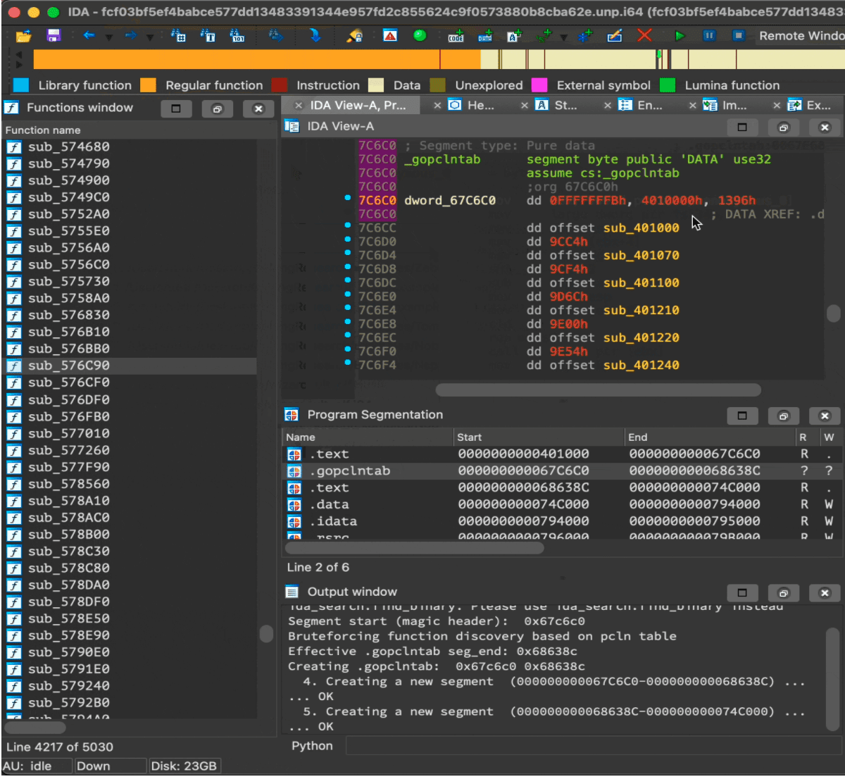 Analyzing Golang Binaries