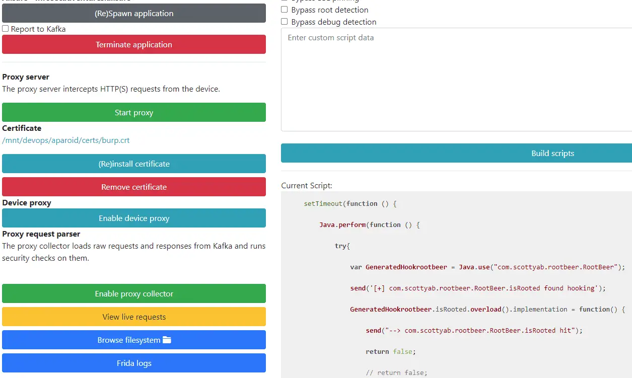 Android application security analysis