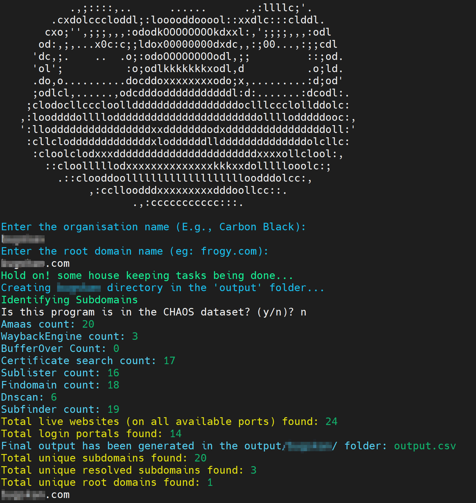 subdomain enumeration script