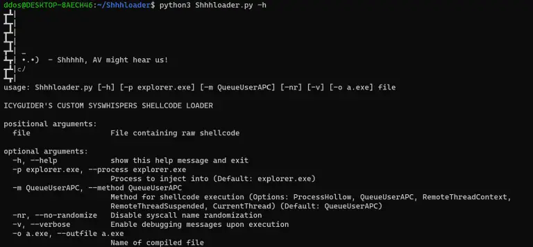 SysWhispers Shellcode Loader