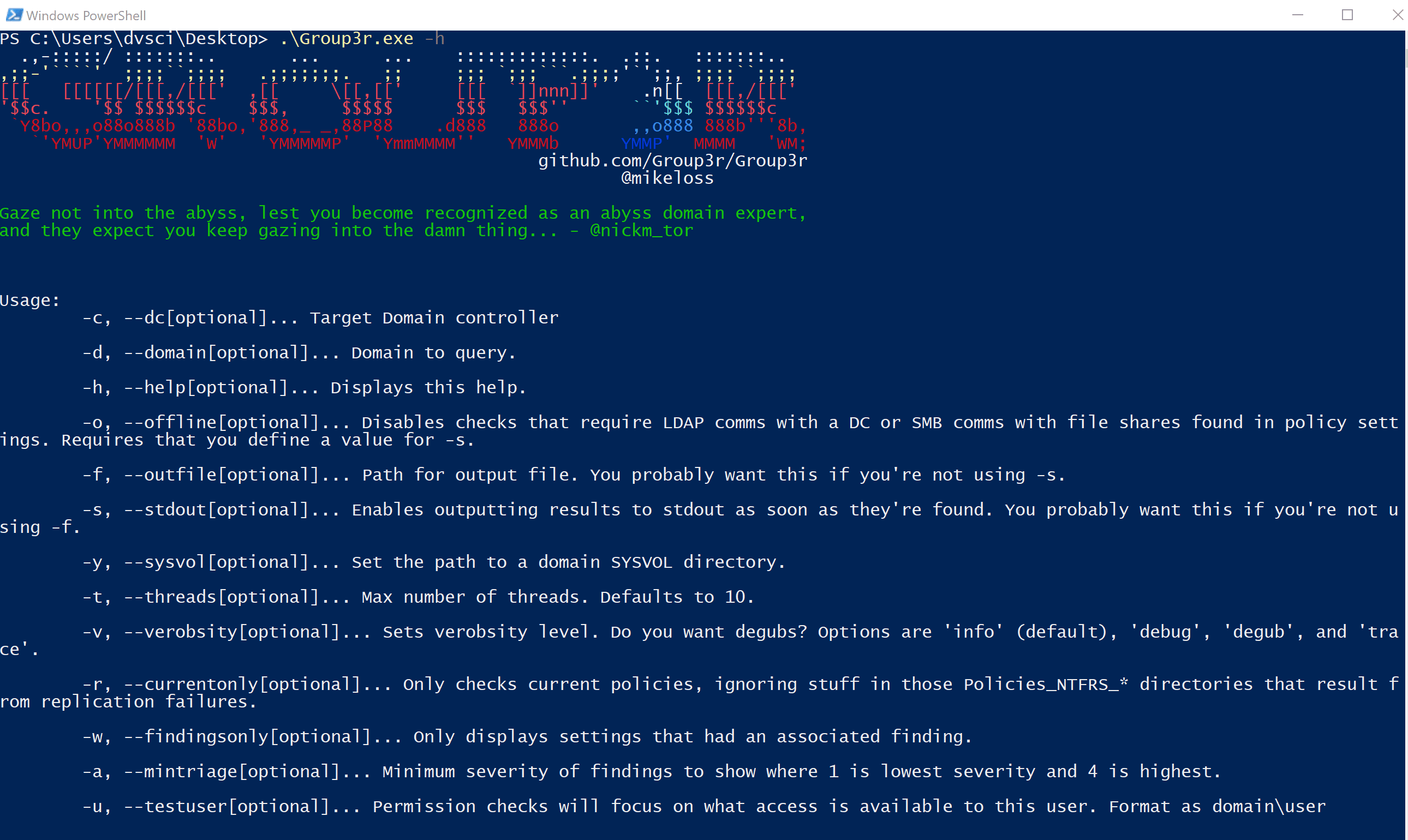 Find vulnerabilities AD Group Policy