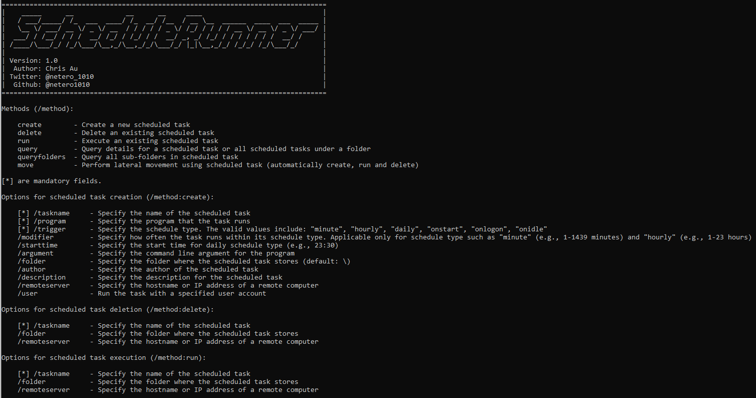 scheduled task persistence