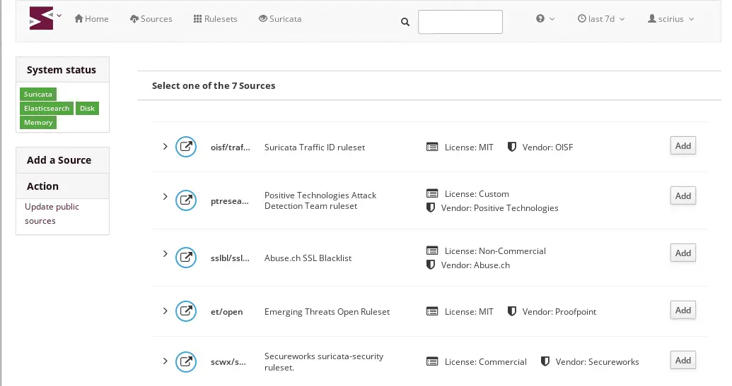 web application Suricata ruleset