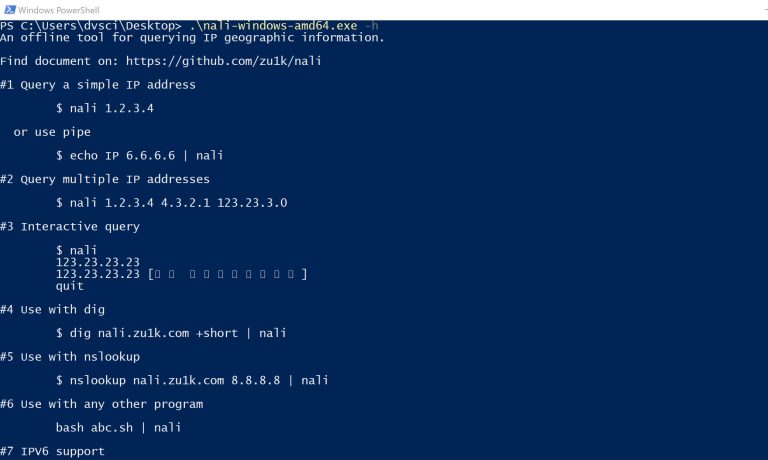 querying IP geographic information