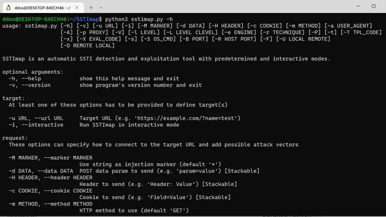 SSTI detection tool