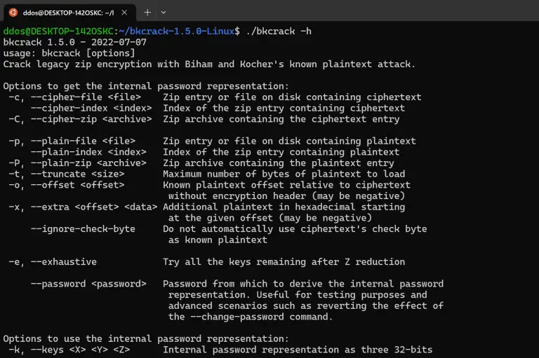 Crack zip encryption